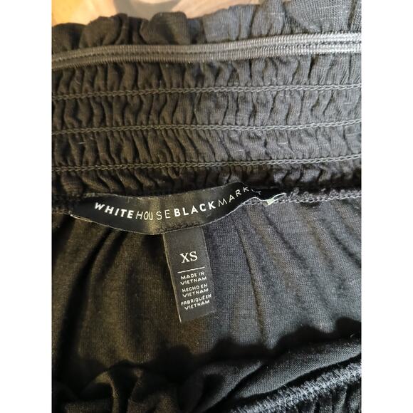 White House Black Market WHBM Embroidered Peasant Blouse Off Shoulder XS - Picture 3 of 10